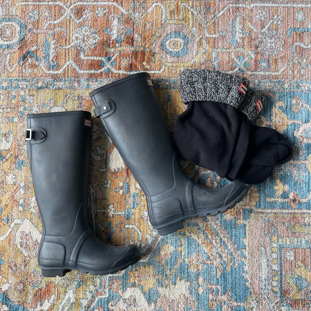 Hunter Original Tall Rain Boot in Black